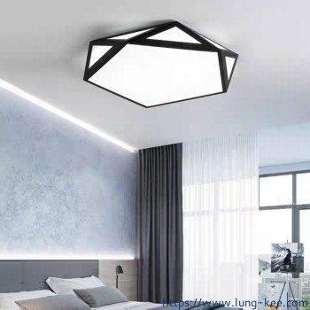 臥室燈led超薄創意幾何吸頂燈客廳燈簡約現代家用北歐書房陽檯燈