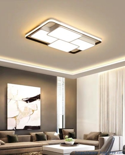 led吸頂燈客廳燈附件燈具現代簡約大氣2021新款臥室餐廳燈飾燈具